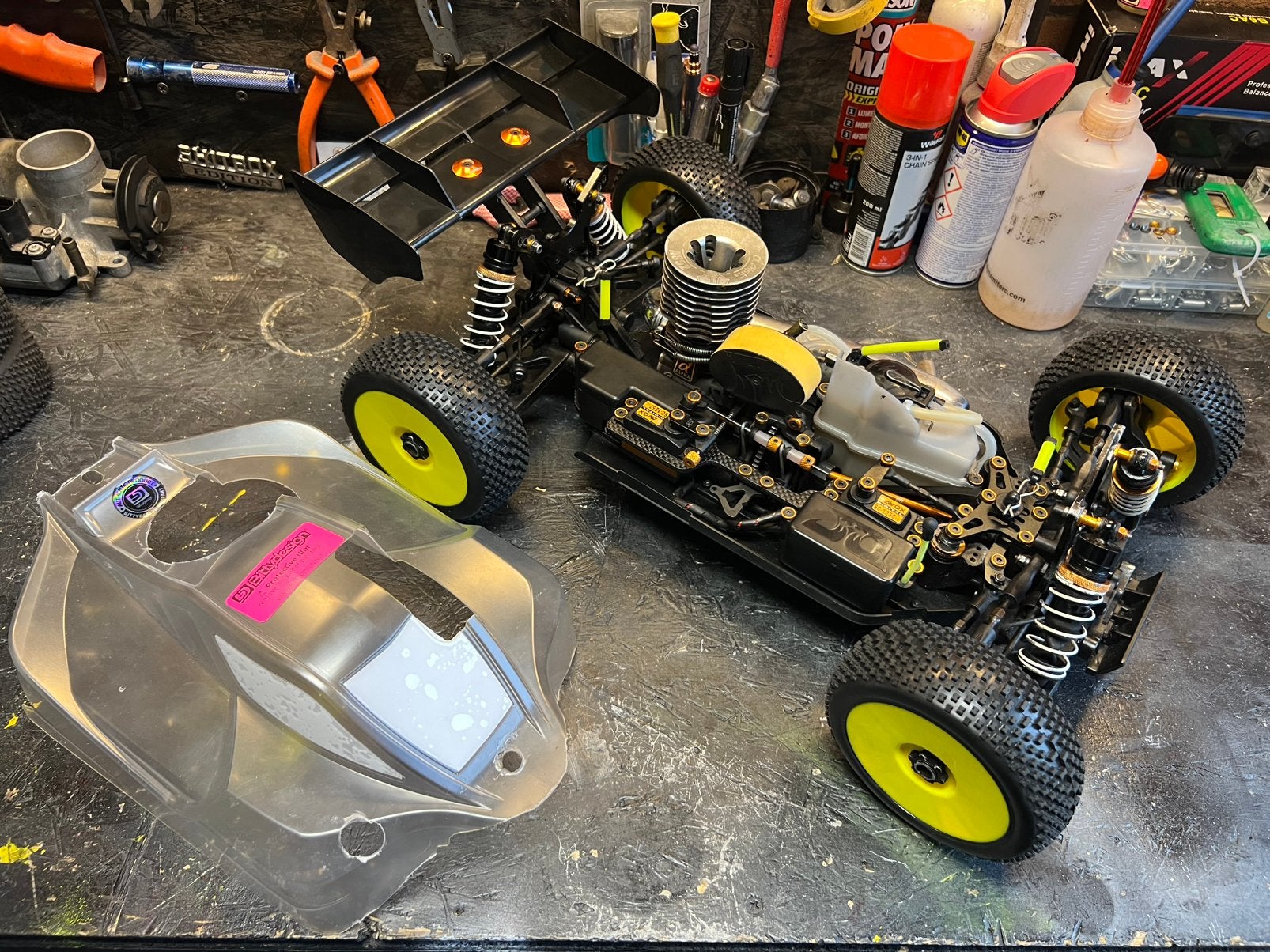 2x jq the car wedstijd buggy's nitro, Hobby en Vrije tijd, Ophalen, Zo goed als nieuw, Nitro, Auto offroad