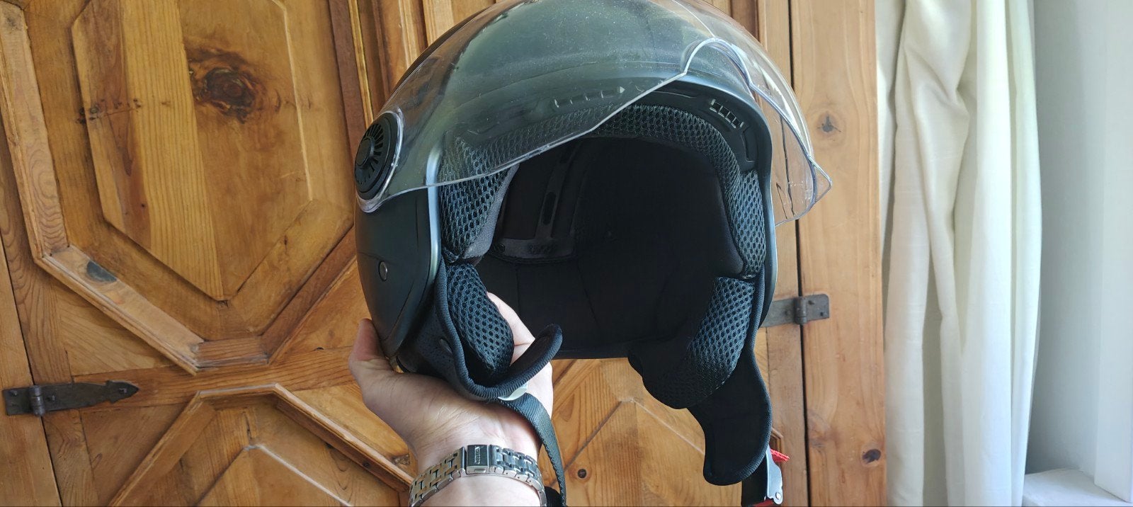 Vito Scooterhelm maat M, Fietsen en Brommers, Ophalen, Gebruikt, Medium
