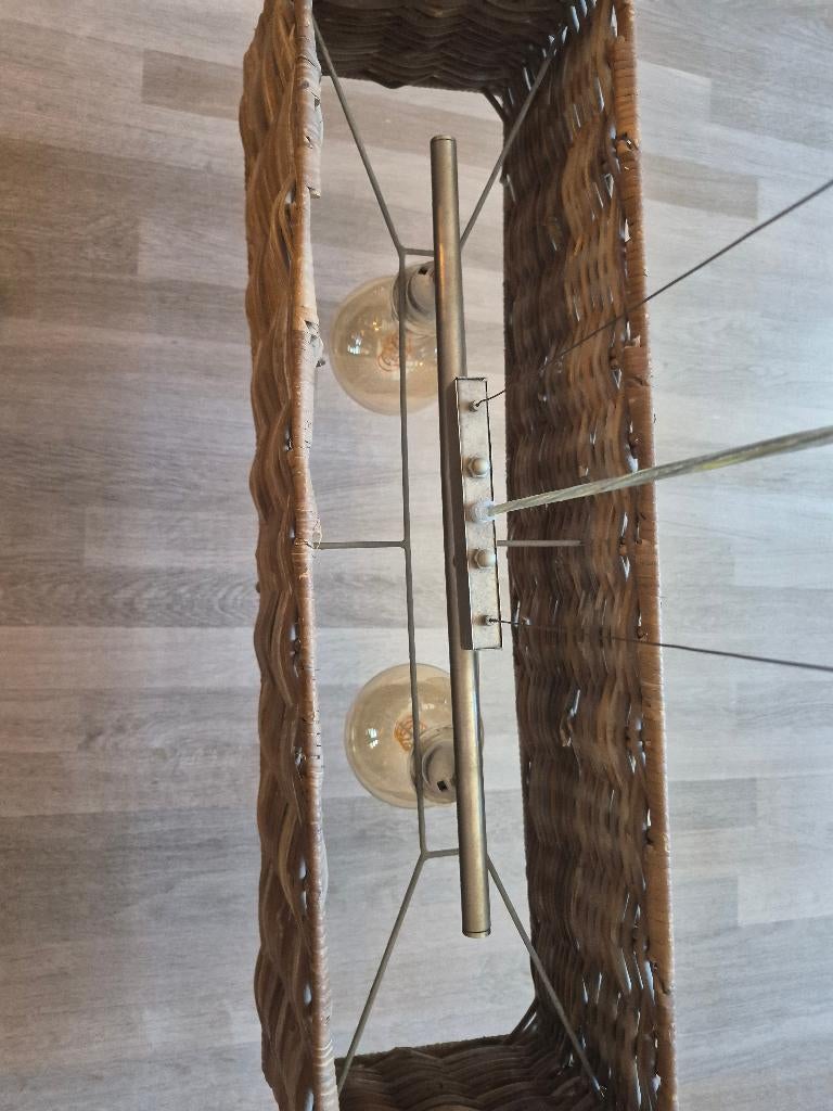 Rieten hanglamp, Ophalen, Gebruikt, Overige materialen
