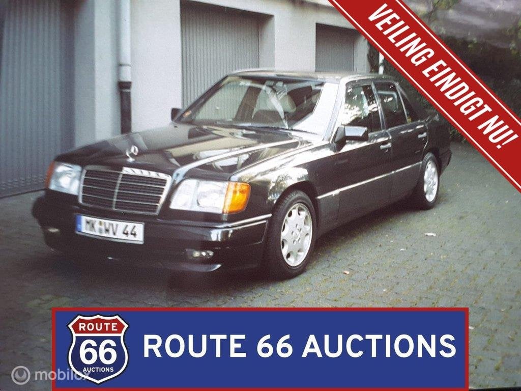 Mercedes-Benz 230E | 1988 | Route 66 Auctions, Overige carrosserieën, Zwart, Mercedes-Benz, Bedrijf