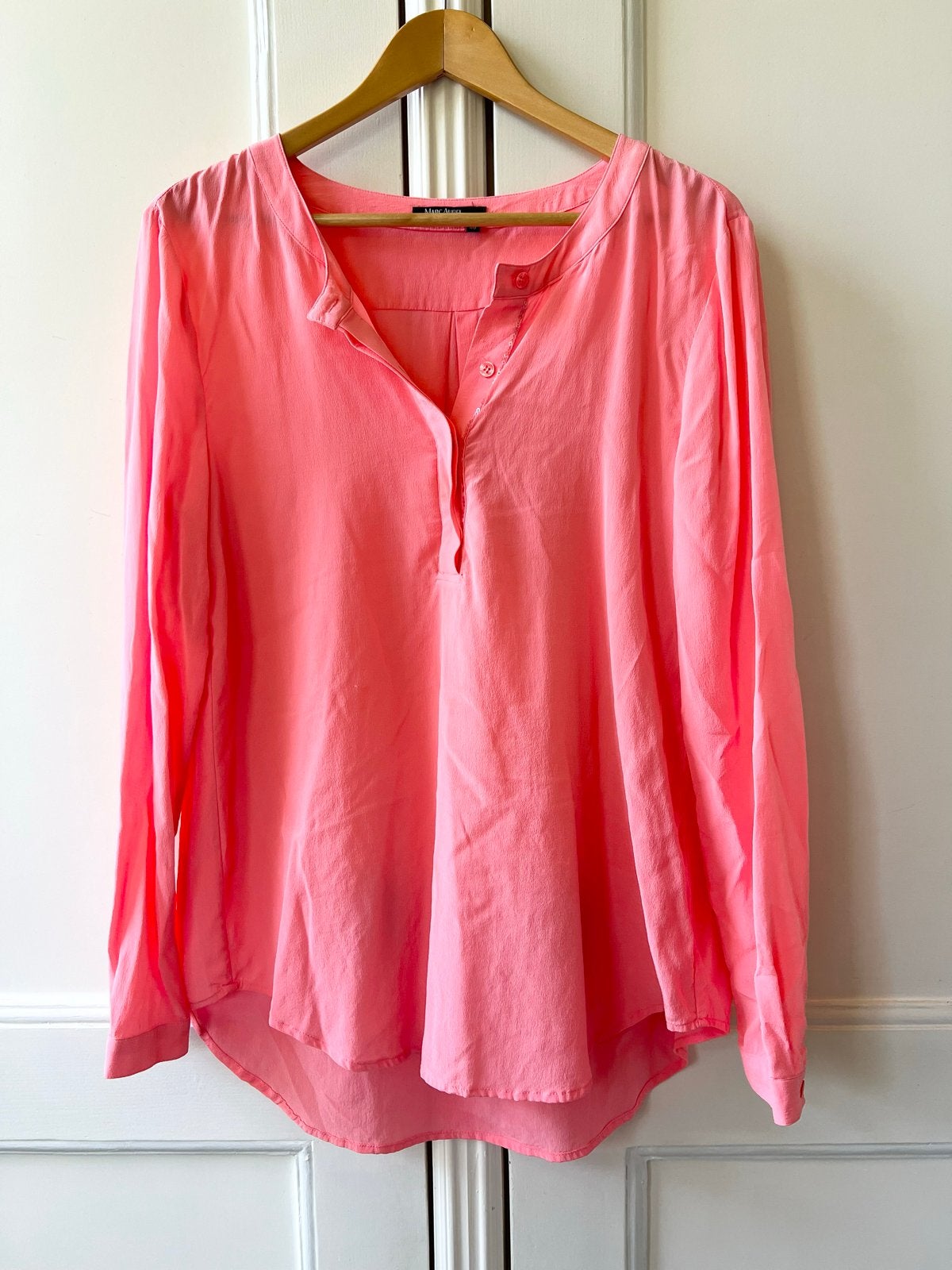 Marc Aurel zijden blouse roze - Maat 40, Ophalen of Verzenden, Nieuw, Maat 38/40 (M), Roze