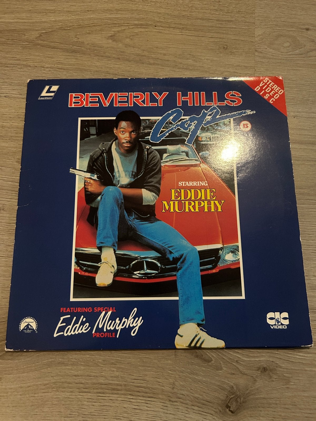 Beverly Hills Cop op LaserVision / Laserdisc, zeer netjes, Ophalen of Verzenden, Zo goed als nieuw, Foto of Kaart