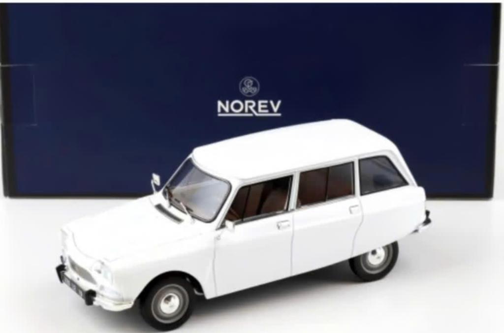 Citroen Ami 8 Break '75 Wit schaal 1/18 lim.ed. NOREV 181675, Hobby en Vrije tijd, Modelauto's | 1:18, Verzenden, Nieuw, Auto