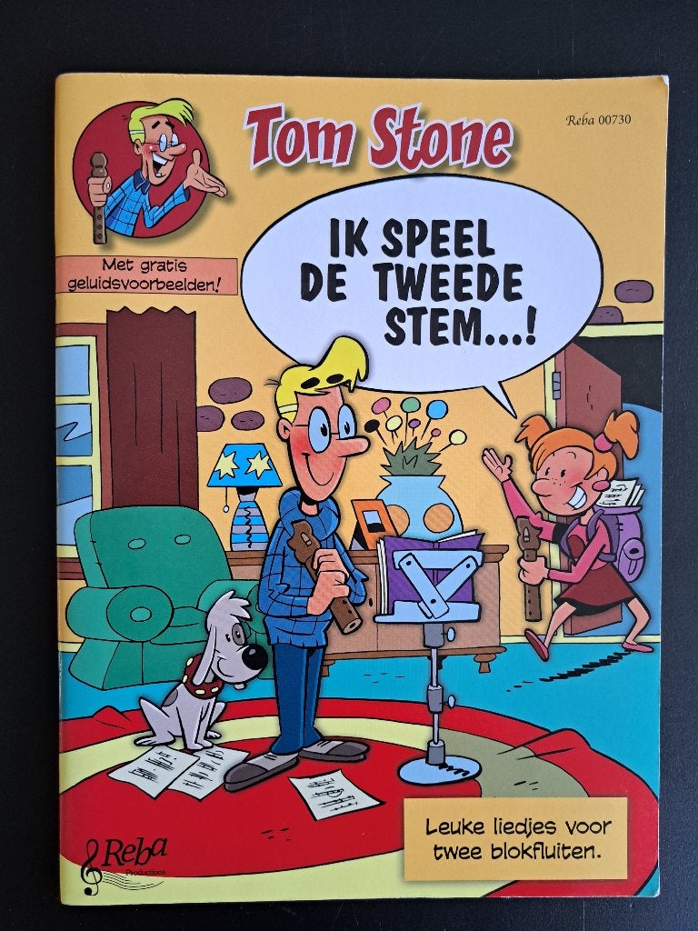 TOM STONE - IK SPEEL DE TWEEDE STEM - Blokfluit, Overige genres, Overige soorten, Ophalen of Verzenden, Zo goed als nieuw