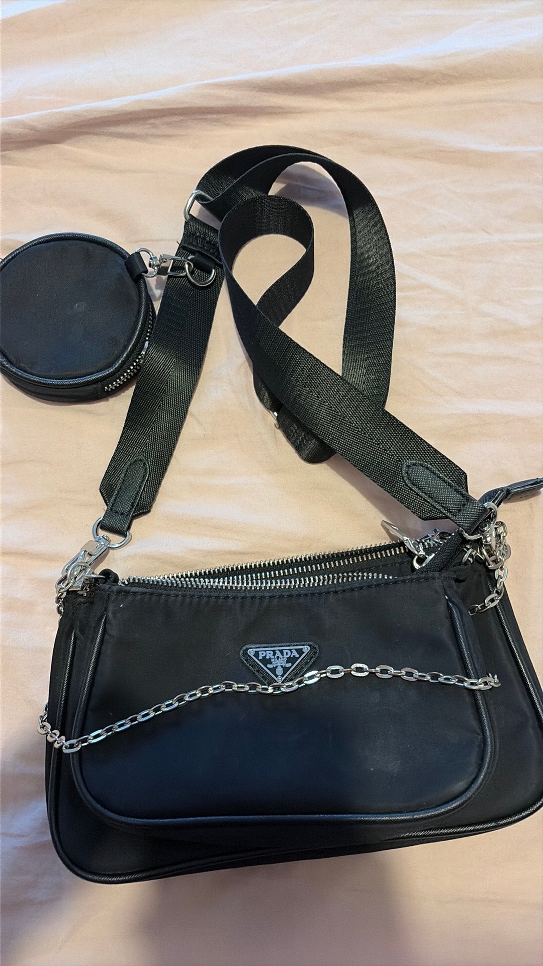 Schouder tas dames, Ophalen of Verzenden, Zo goed als nieuw, Zwart