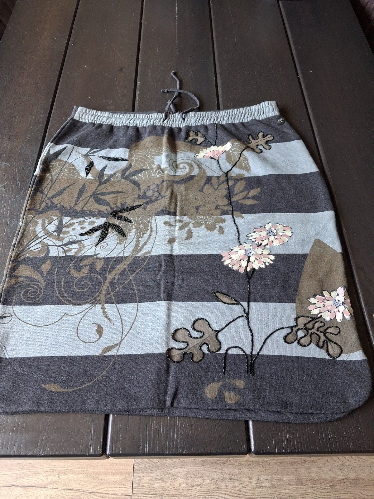 DIDI Rok met bloemenprint en strepen - Maat XXL, Kleding | Dames, Maat 46/48 (XL) of groter, DIDI, Ophalen of Verzenden, Knielengte