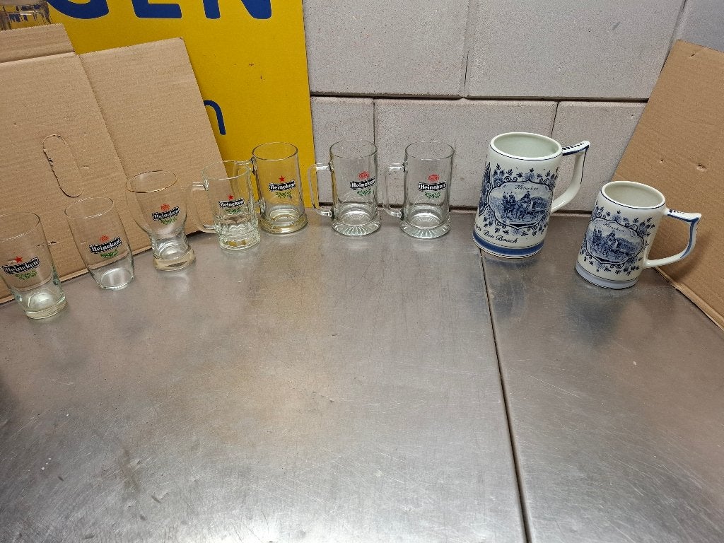 Heineken pul glas, Verzamelen, Ophalen, Gebruikt, Bierglas