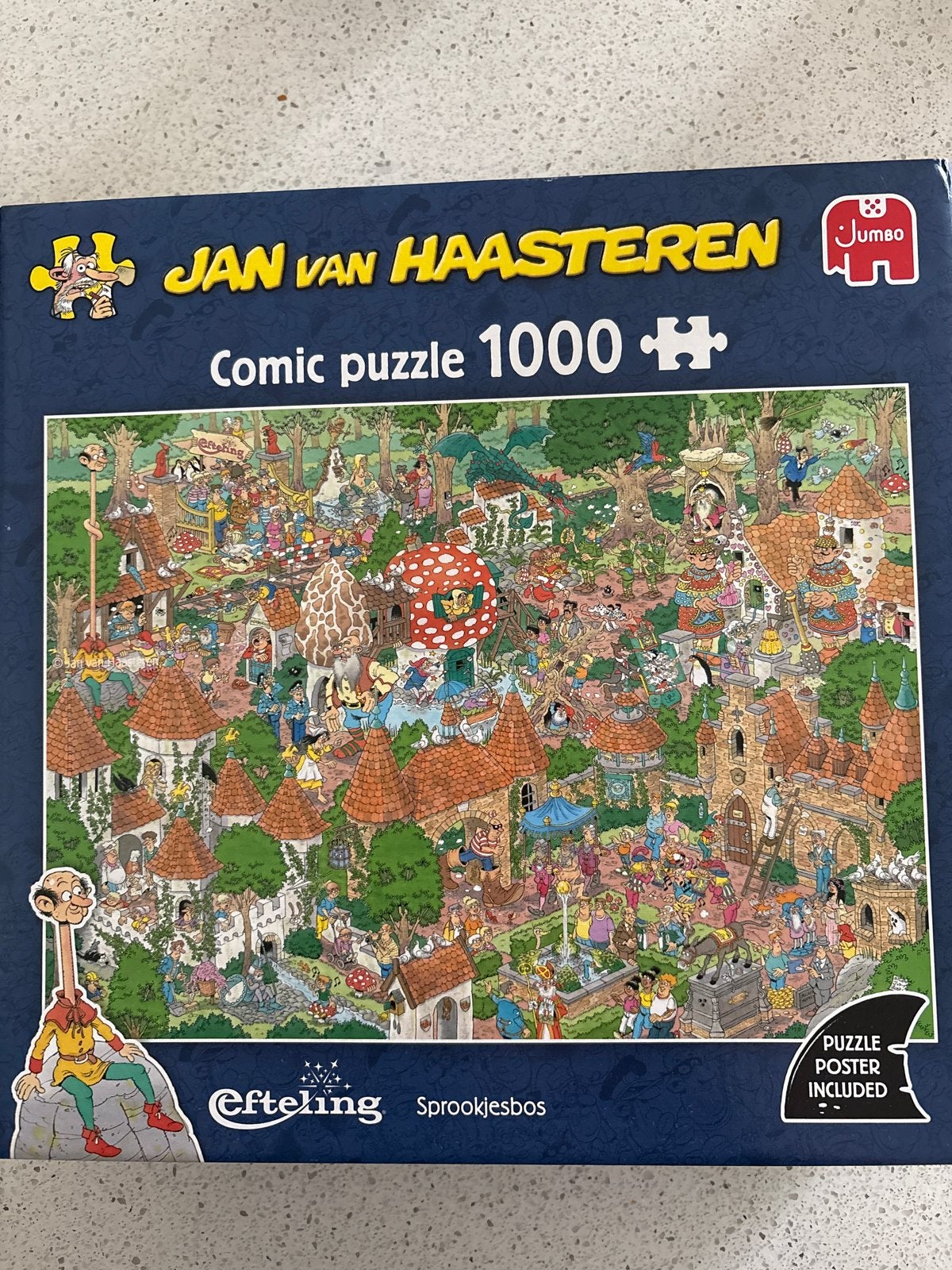 Jan van Haasteren Efteling Sprookjesbos 1000 stukjes, Ophalen, Zo goed als nieuw