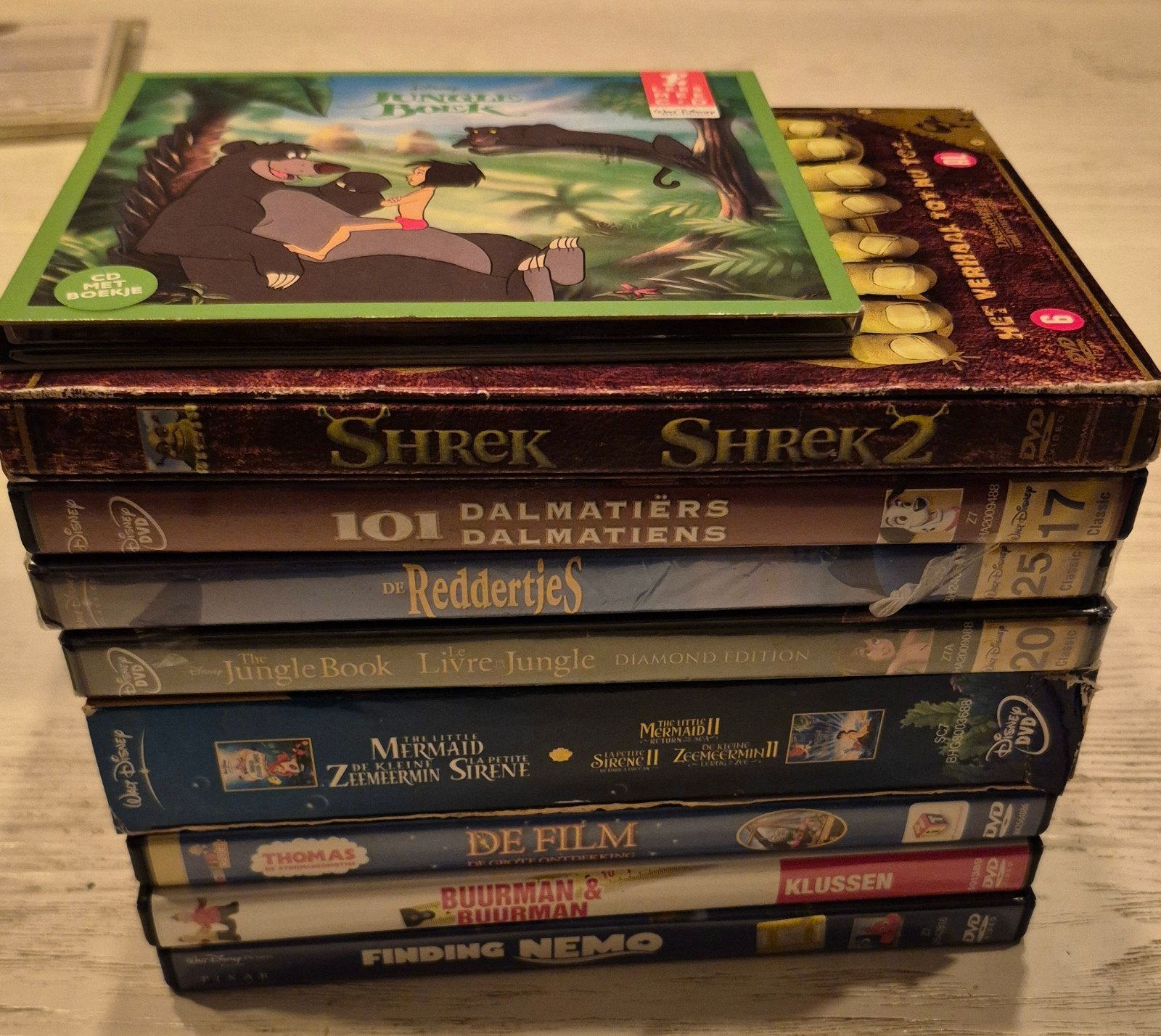 Grote collectie kinderfilms op DVD, Gebruikt, Animatie, Alle leeftijden, Nederlands