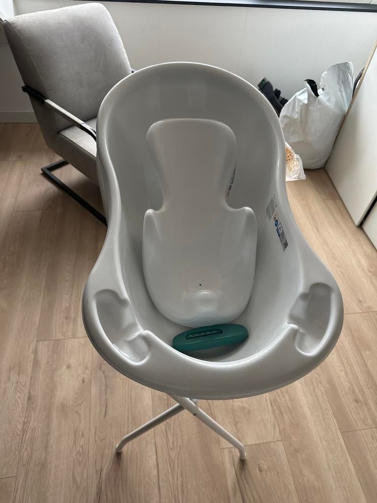 Babybadje met standaard, Overige merken, Gebruikt, Ophalen of Verzenden, Badje