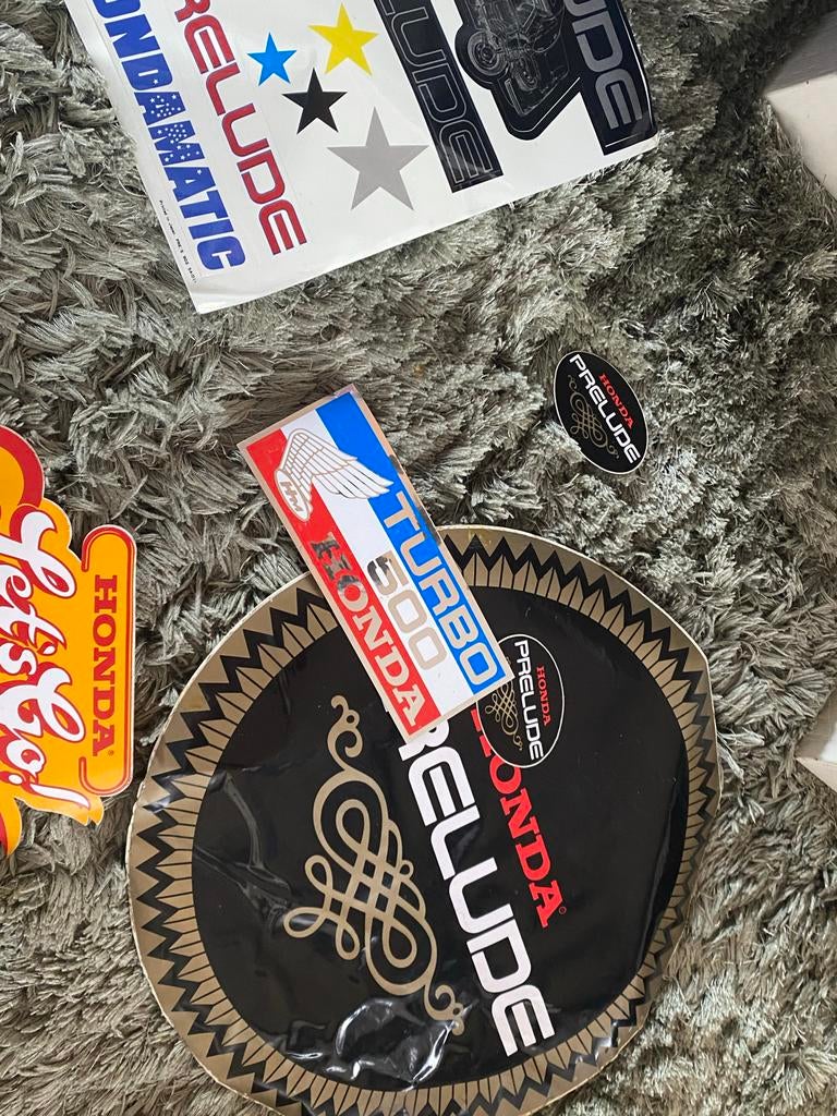 Retro Honda Prelude Stickers - Diverse Ontwerpen, Ophalen of Verzenden
