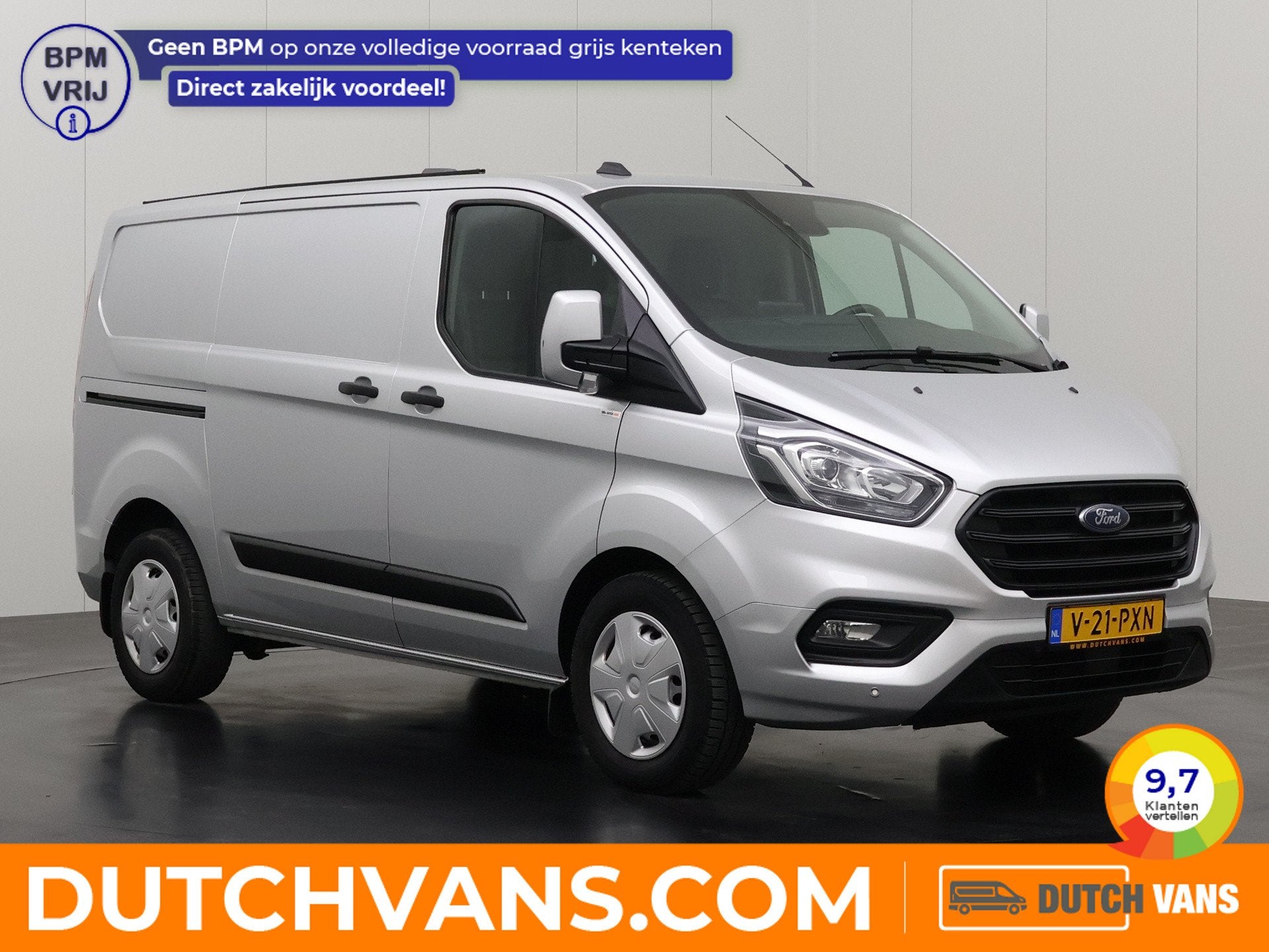 Ford Transit Custom 2.0TDCi 130PK Automaat | Kastinrichting, Auto's, Gebruikt, Euro 6, 4 cilinders, Diesel