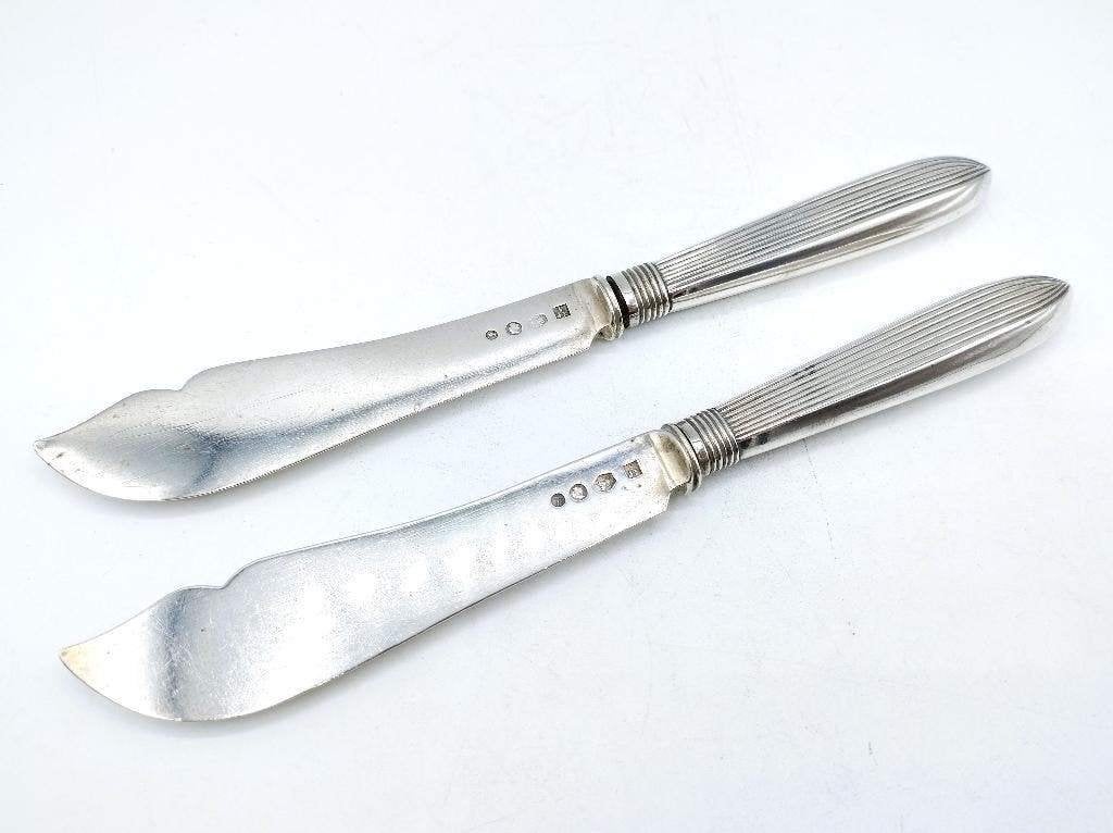 Set zilveren vismessen, J. Limburg, Amsterdam, 1893, Verzenden