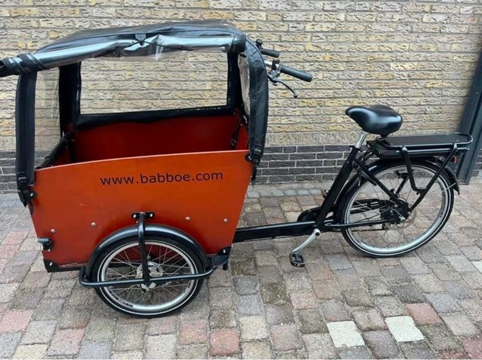 Babboe bakfiets BJ 2023 in nieuwsstaat, Fietsen en Brommers, Fietsen | Bakfietsen, 4 kinderen of meer, Elektrisch, Zo goed als nieuw
