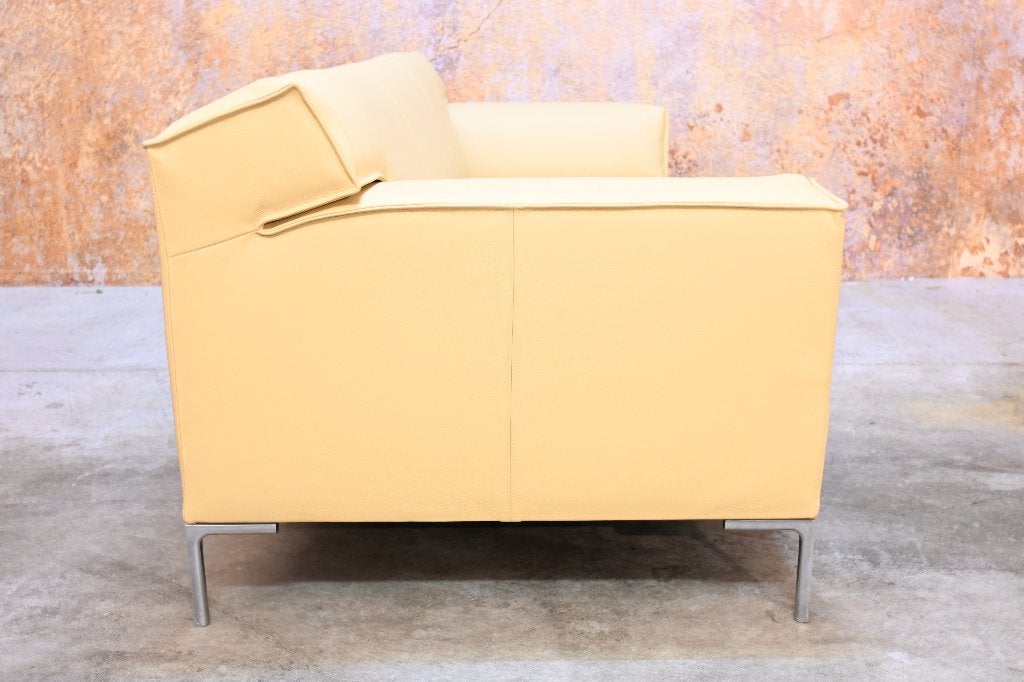 NIEUW beklede leren Design on Stock Bloq bank, Design on Stock, 75 tot 100 cm, Ophalen of Verzenden, Rechte bank