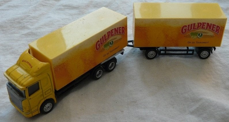 Modelvrachtwagen, Scania Truck & Trailer, Gulpener Bier.(1), Ophalen of Verzenden, Gebruikt, Overige typen