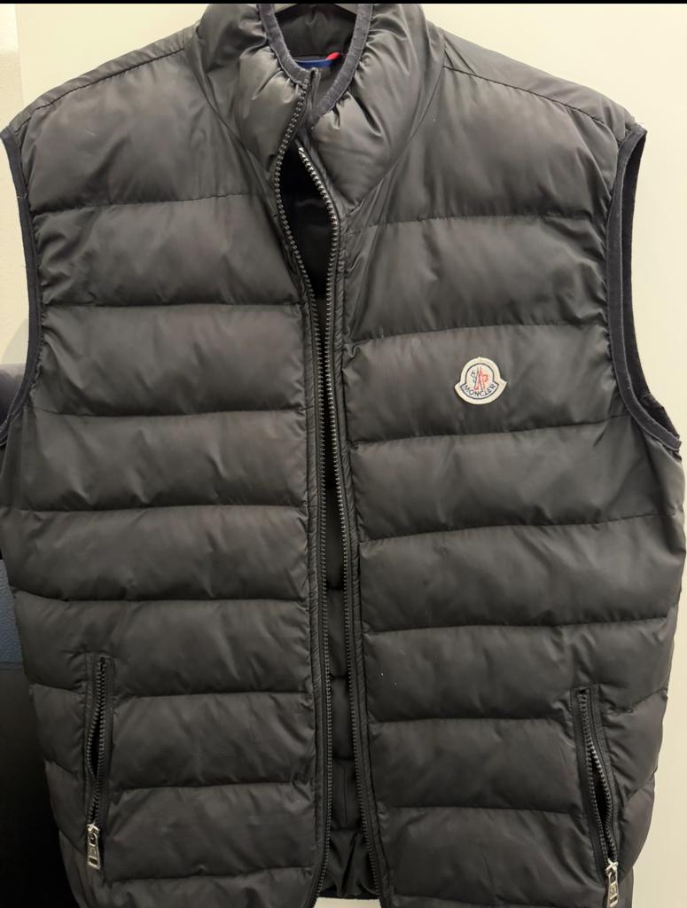 Zwarte Moncler Bodywarmer, Kleding | Heren, Ophalen of Verzenden, Nieuw, Overige maten, Zwart