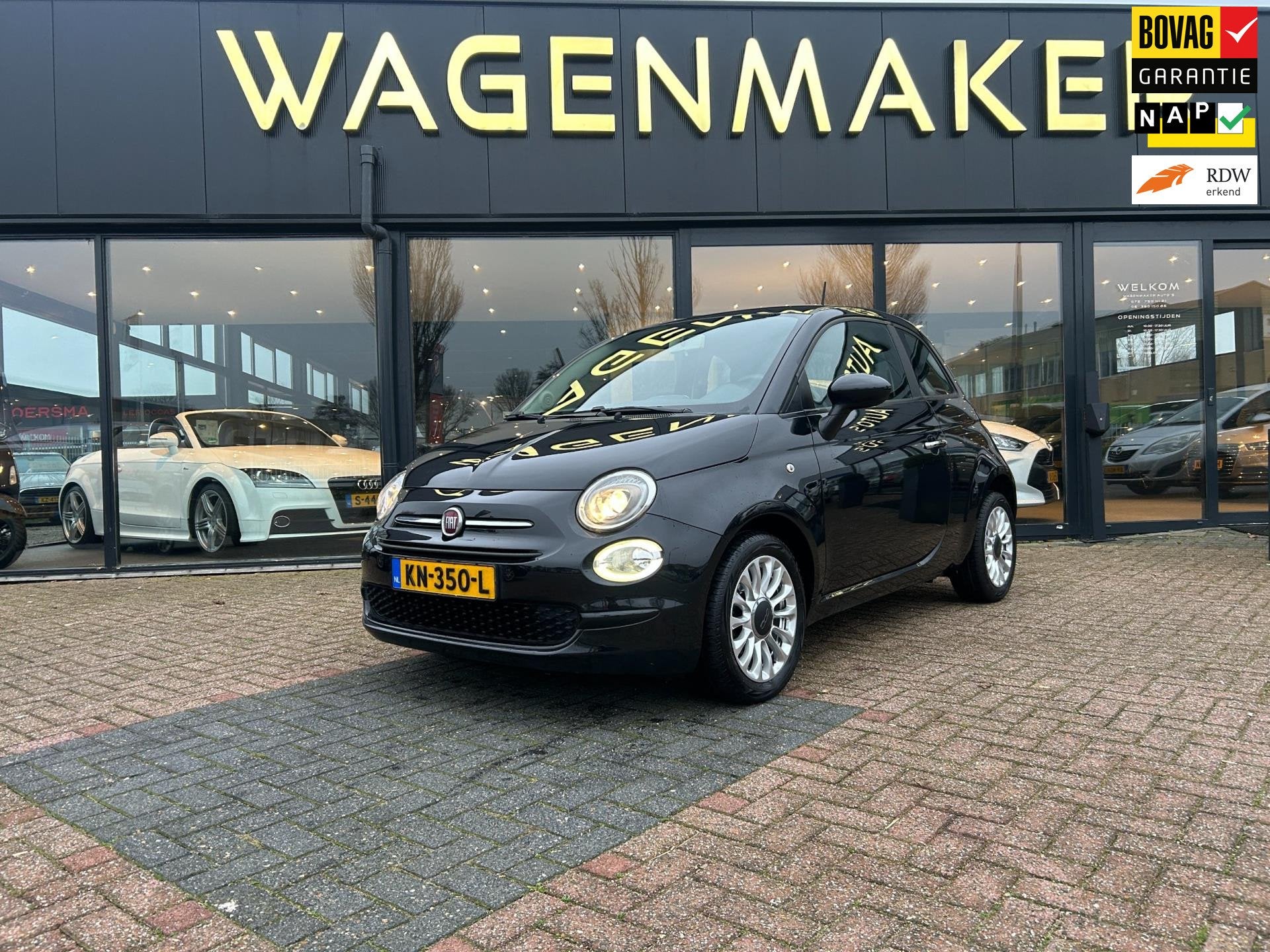 Fiat 500 0.9 TwinAir Turbo Popstar Airco|Elektrische pak|NAP, Voorwielaandrijving, Stof, Origineel Nederlands, Bedrijf