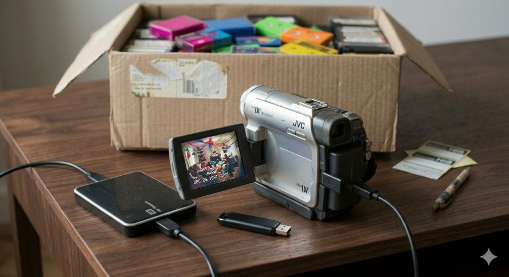 Videobanden digitaliseren - Hi8, MiniDV, VHS, VHS-C, Audio, Tv en Foto, Videospelers, Ophalen of Verzenden, Gebruikt, Videoband