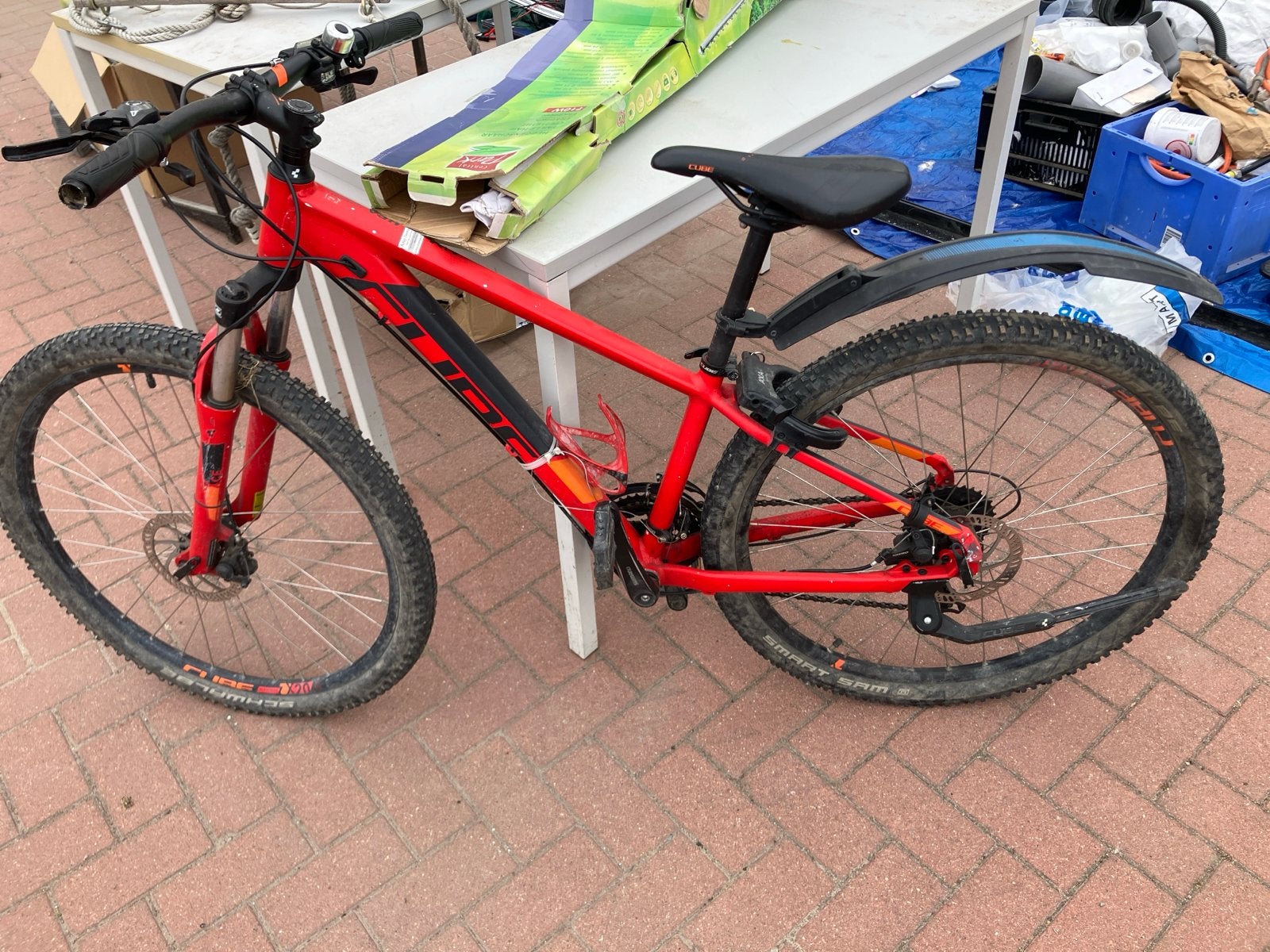 CUBE Mountainbike - Rood - Gebruikt, Fietsen en Brommers, Fietsen | Mountainbikes en ATB, Gebruikt, Hardtail, Heren, Schijfrem