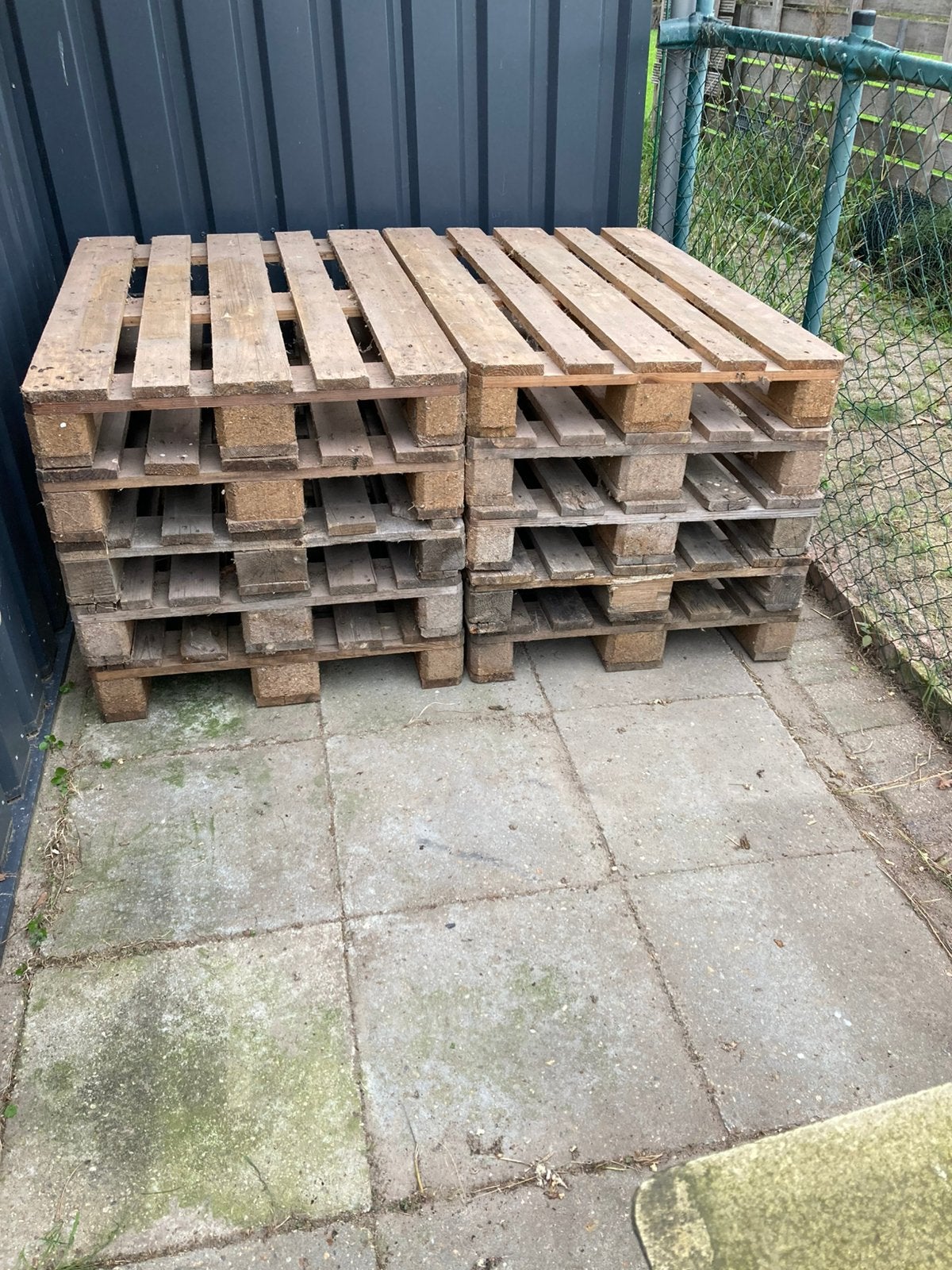 Euro pallets 120 x 80 cm., 10 stuks. In goede staat. Droog., Ophalen, Gebruikt
