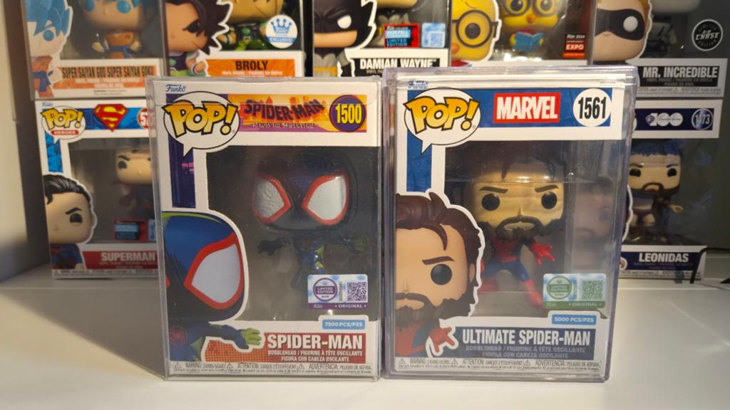 Funko Pop! Spider-Man Miles Morales & Ultimate Spider-Man, Ophalen of Verzenden, Zo goed als nieuw