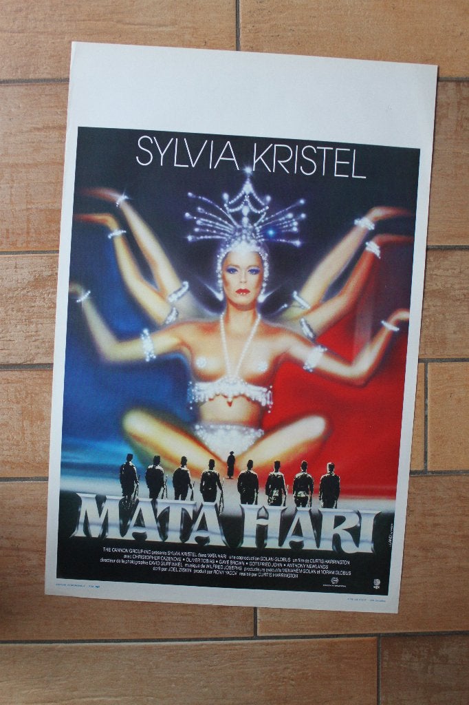 filmaffiche Mata Hari 1985 Sylvia Kristel filmposter, Verzamelen, Rechthoekig Staand, Ophalen of Verzenden, Zo goed als nieuw