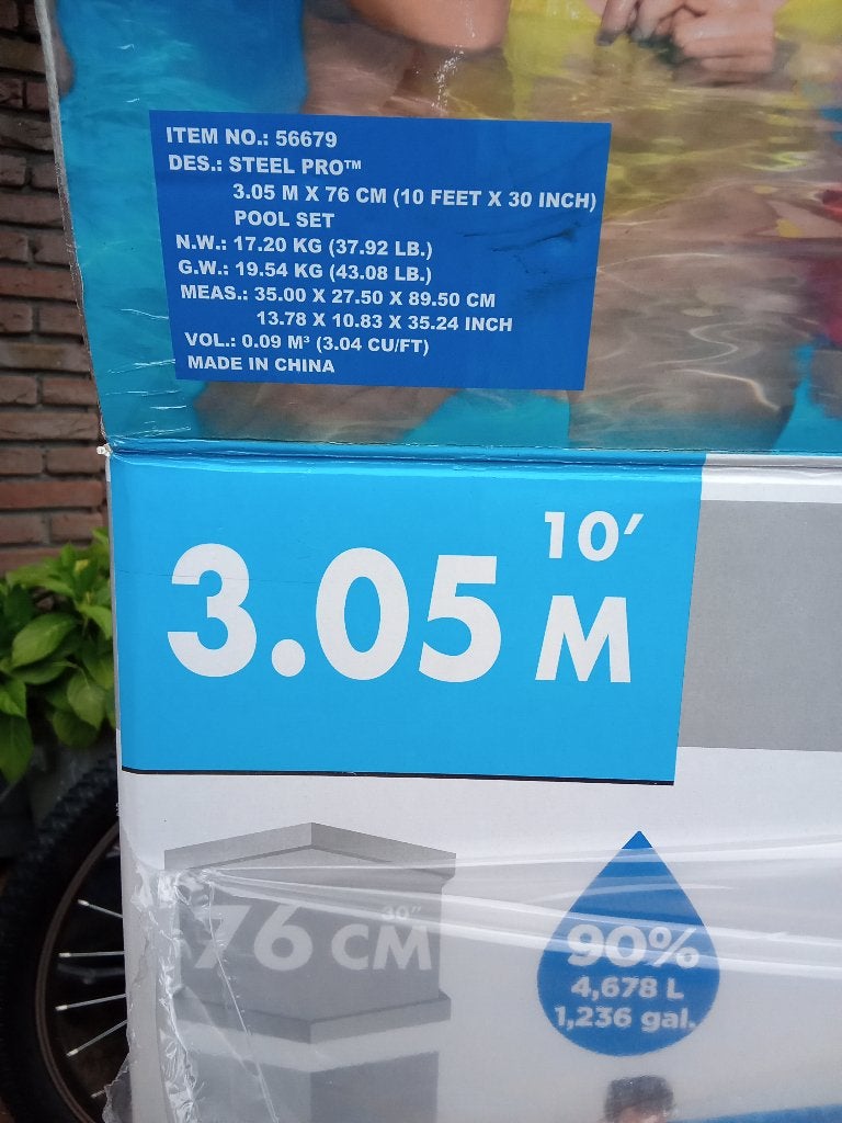 Zwembad inclusief toebehoren z.g.a.n., Ophalen, Minder dan 80 cm, Rond, Opzetzwembad