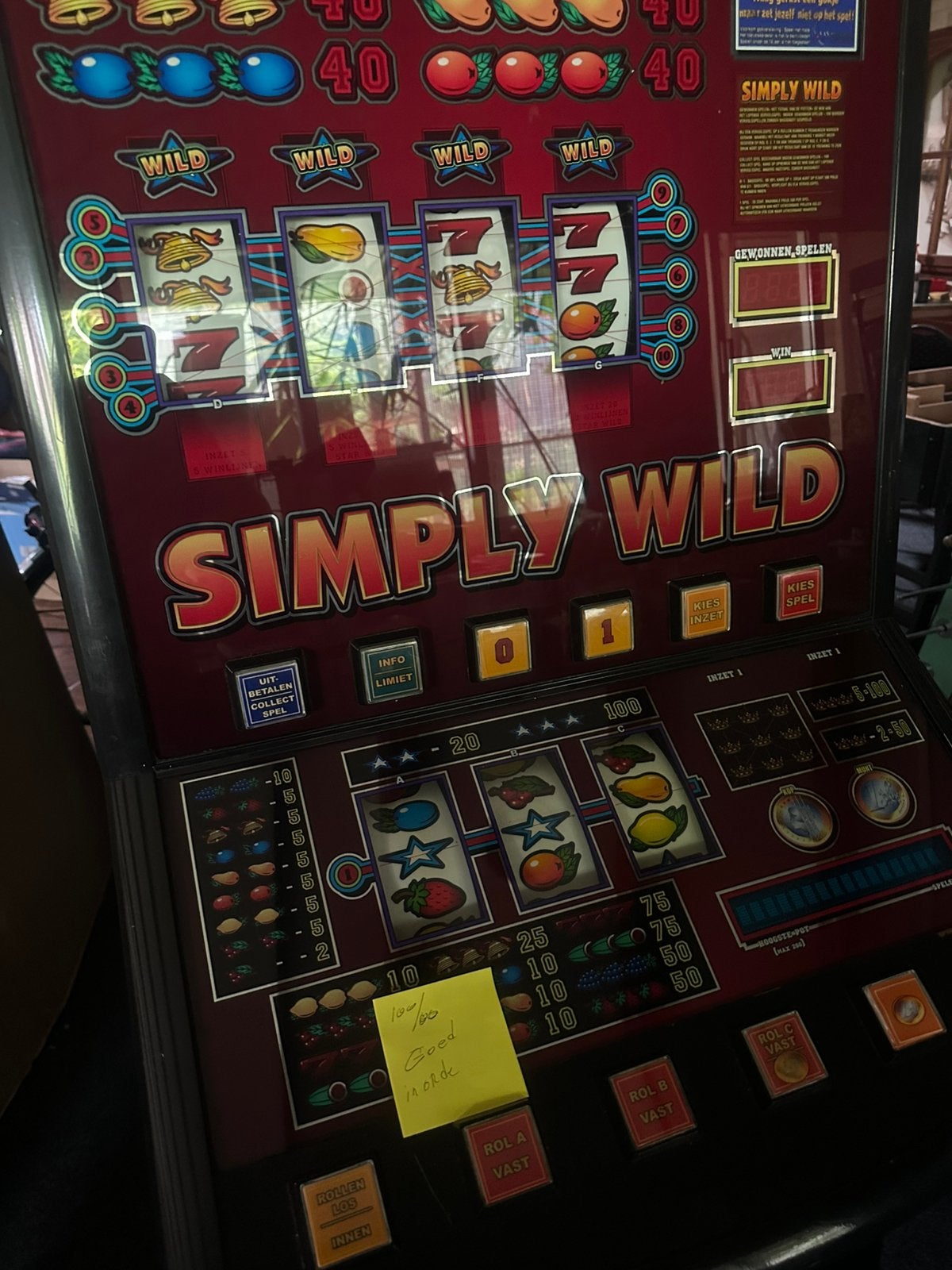Goed werkende, Simpyl Wild met biljetten in en uit., Euro, Ophalen of Verzenden, Zo goed als nieuw