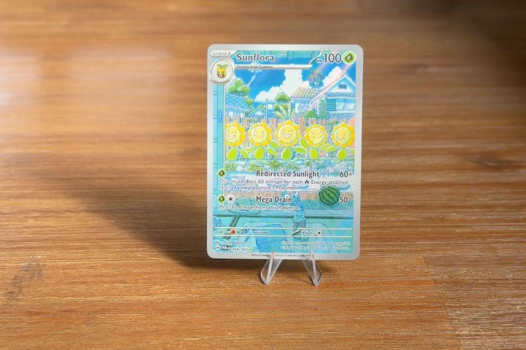 Sunflora 169 - Twilight Masquerade Pokémon kaart, Ophalen, Zo goed als nieuw, Losse kaart