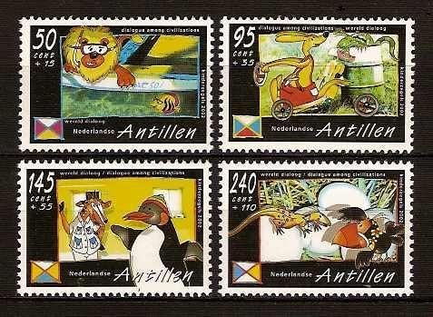 Nederlandse Antillen 1406/9 postfris Kinderpostzegels 2002, Postzegels en Munten, Ophalen of Verzenden, Postfris