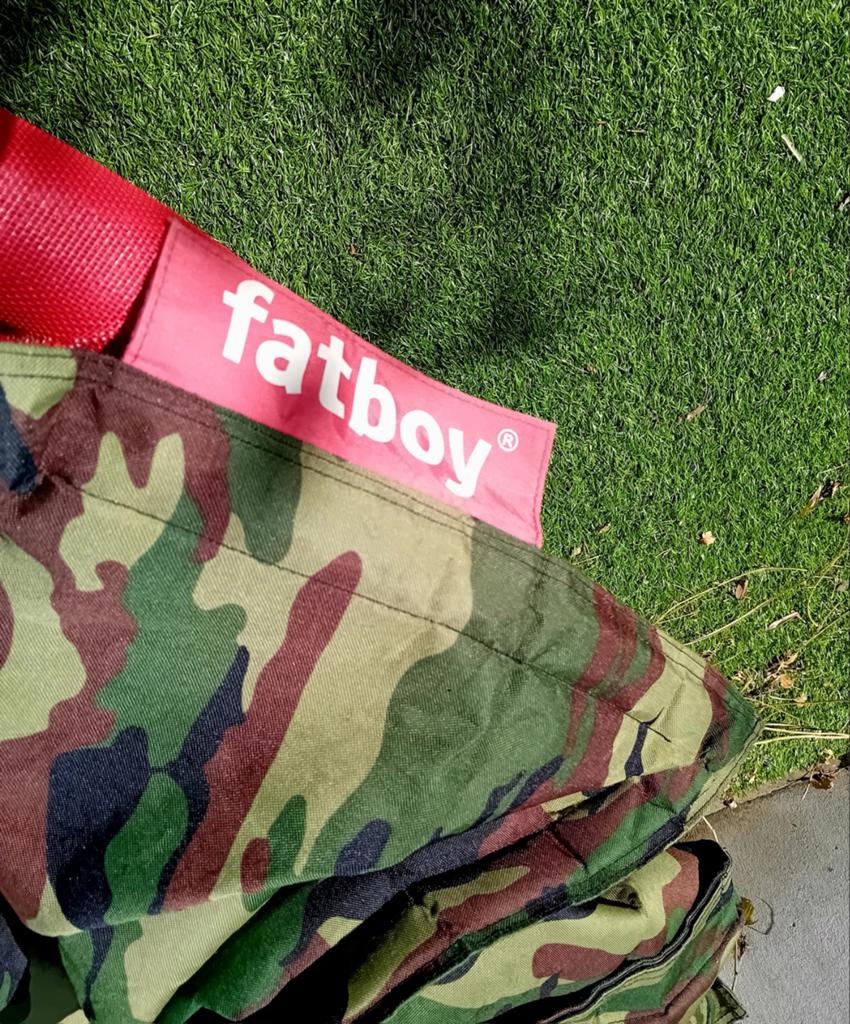 Fatboy zitzak camouflageprint, Huis en Inrichting, Zitzakken, Ophalen, Blauw
