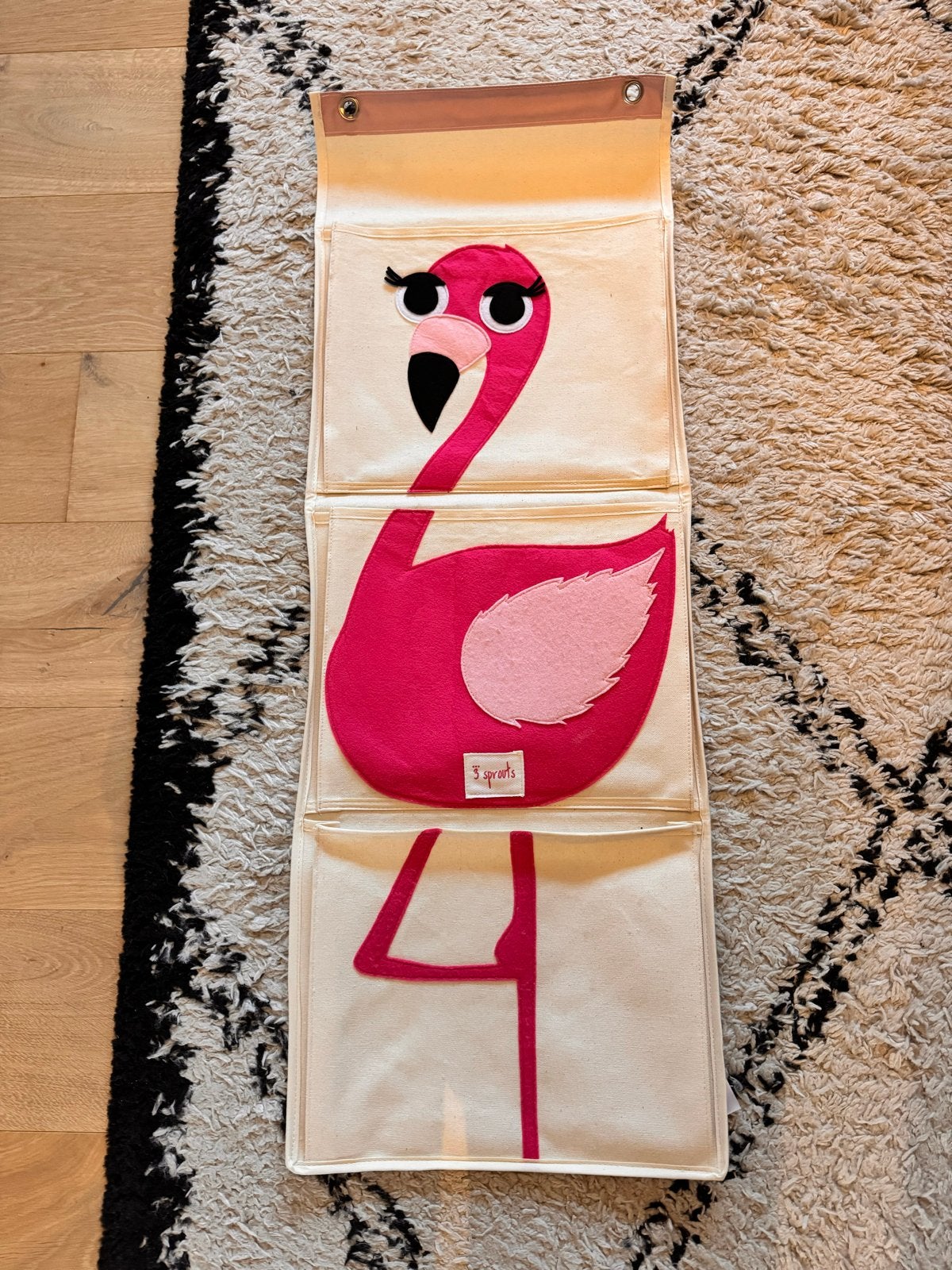 3 Sprouts Flamingo Opberger voor Kinderkamer/ wandorganizer, Gebruikt, Ophalen of Verzenden, Opbergmeubel, Ophangbaar