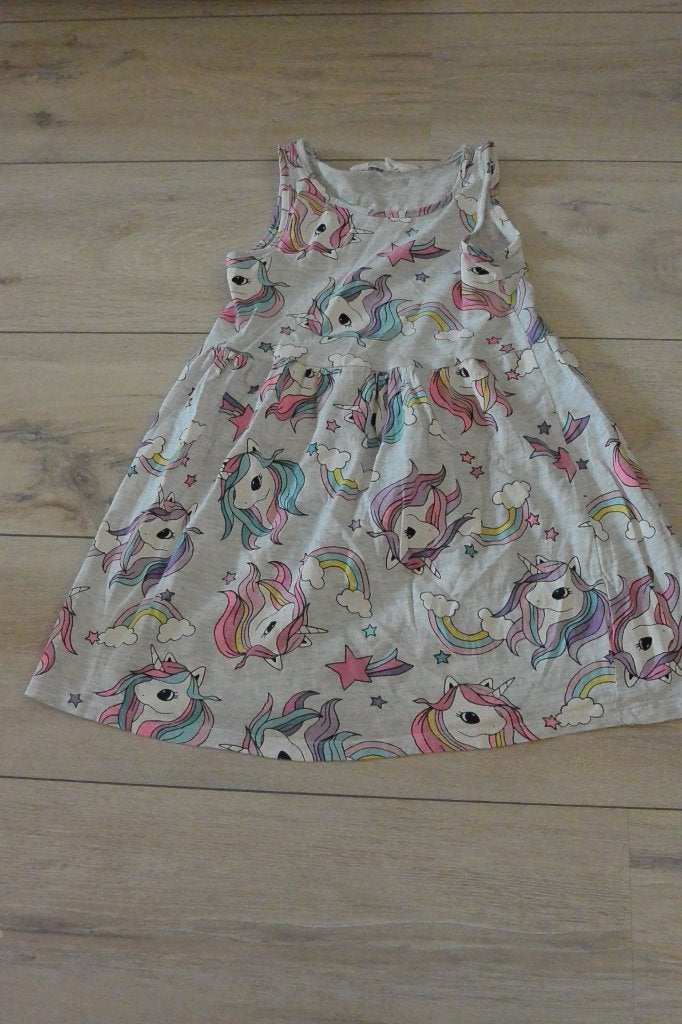 Unicorn zomerjurkje van H&M - maat 110/116, Meisje, H&M, Ophalen of Verzenden, Zo goed als nieuw