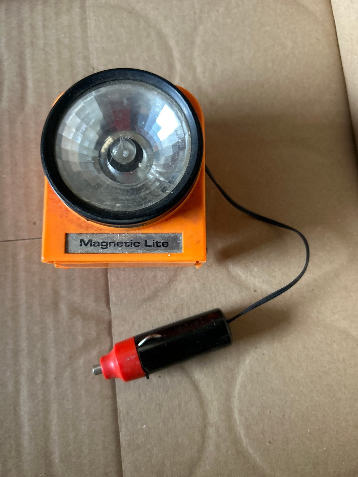 Vintage Magnetic Lite 12V Auto Lamp - Oranje, Ophalen of Verzenden
