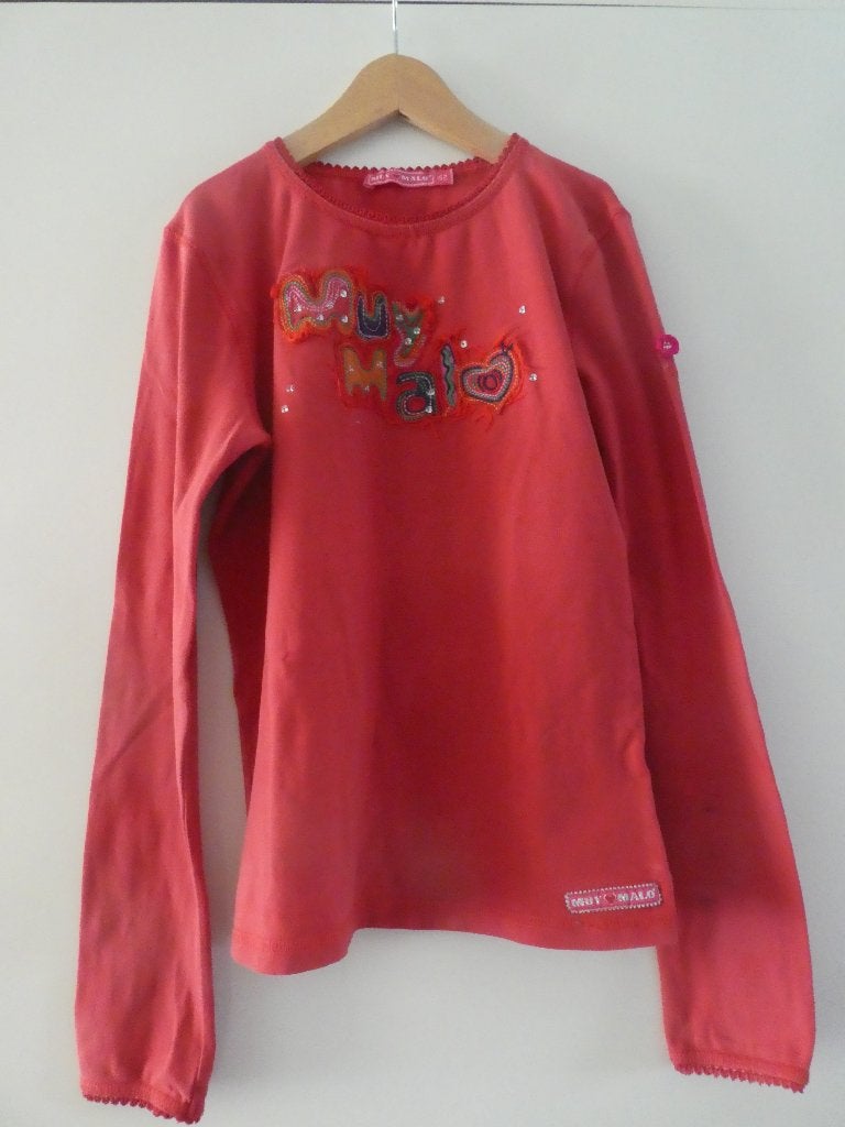 Muy Malo T-shirt lange mouwen, mt 152, Gebruikt, Meisje, Ophalen of Verzenden, Shirt of Longsleeve