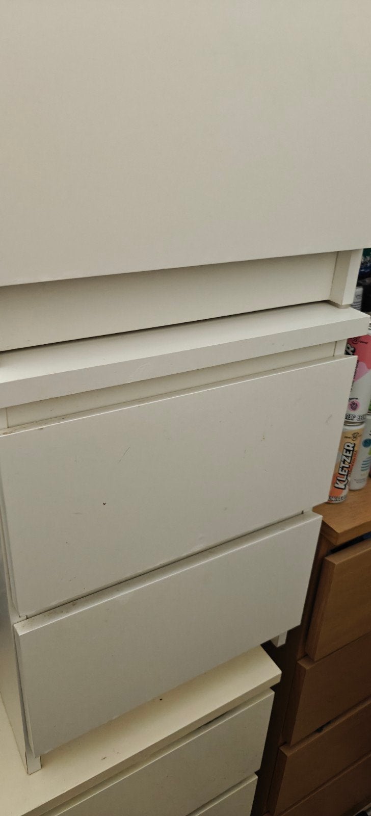2x IKEA Malm Nachtkastje - Wit, Huis en Inrichting, Slaapkamer | Nachtkastjes, Ophalen of Verzenden