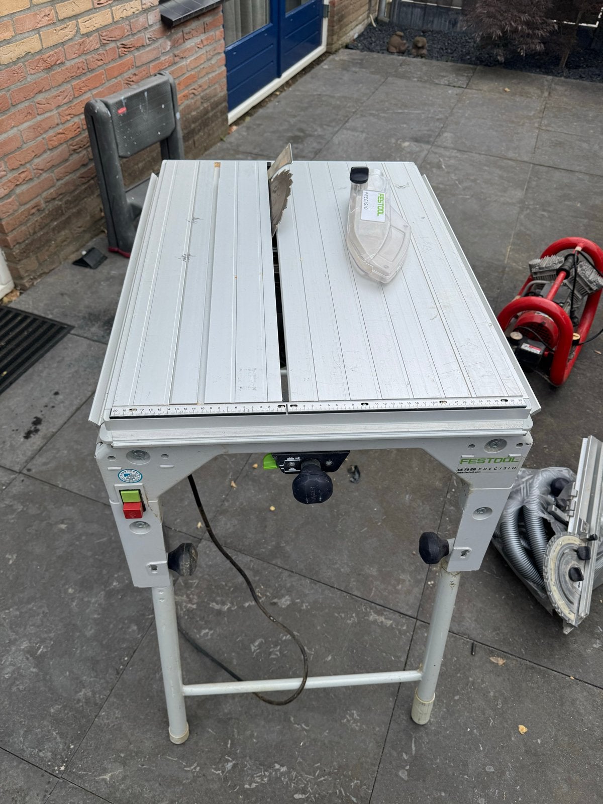 Festool Precisie Cirkelzaag CS 70 EB-Set met onderstel, Ophalen, Gebruikt, Cirkelzaag, 70 mm of meer