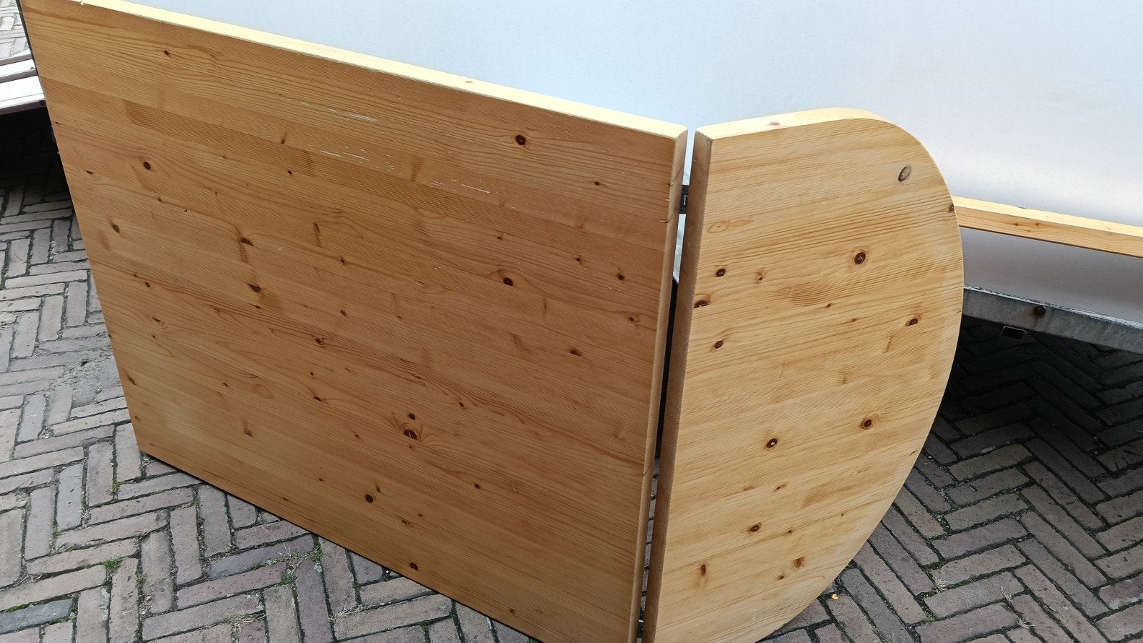 lundia tafel, Ophalen, Gebruikt, Rechthoekig, Grenenhout