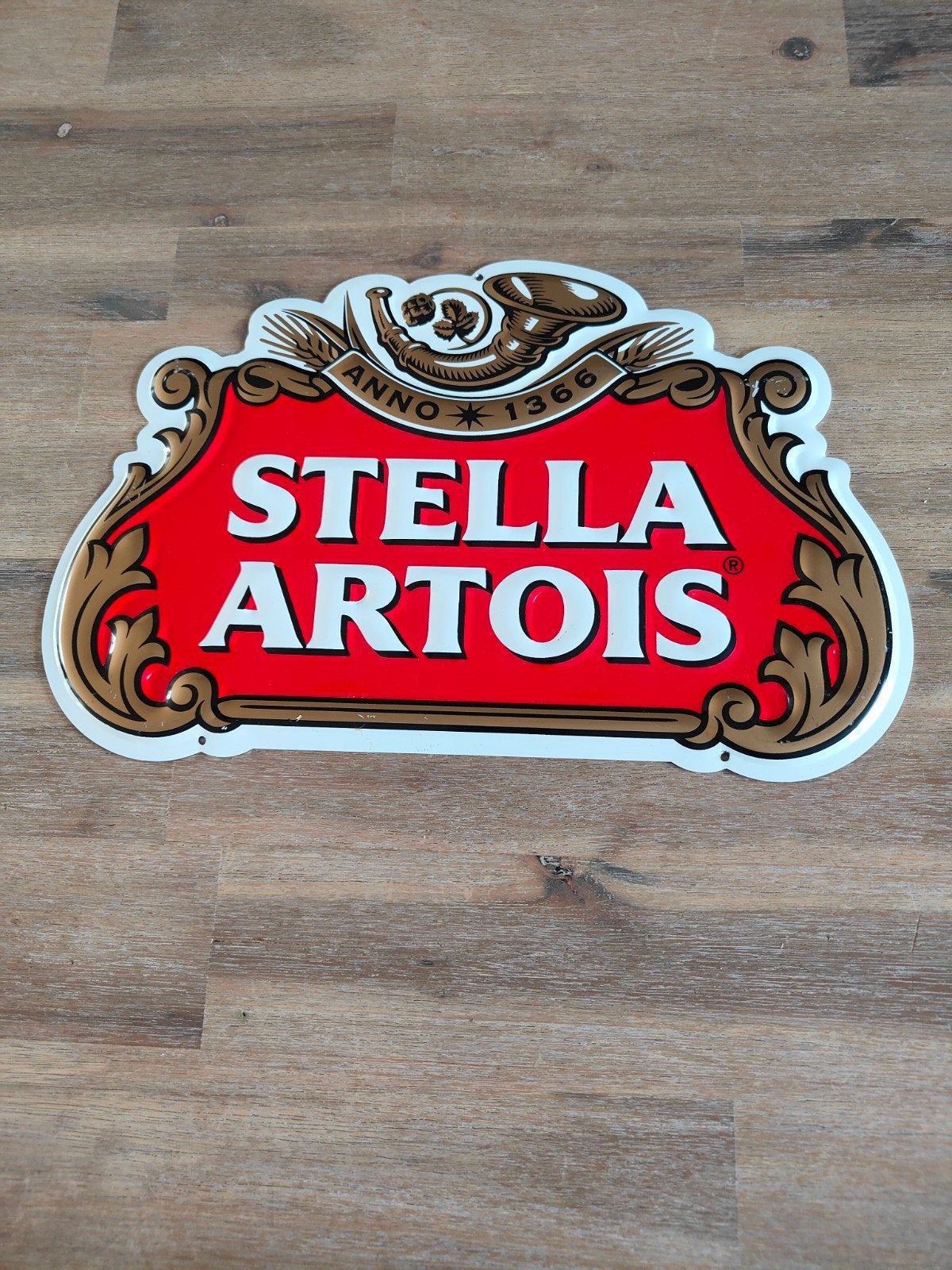 Stella Artois Reclamebord - Vintage Look Metaal, Ophalen of Verzenden