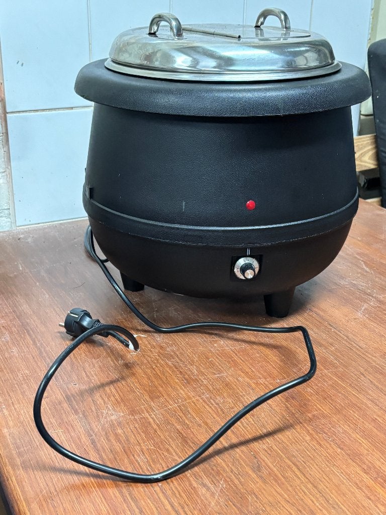 Sunnex Elektrische soepketel - 10 liter, Gebruikt, Met deksel, Overige typen, Ophalen of Verzenden