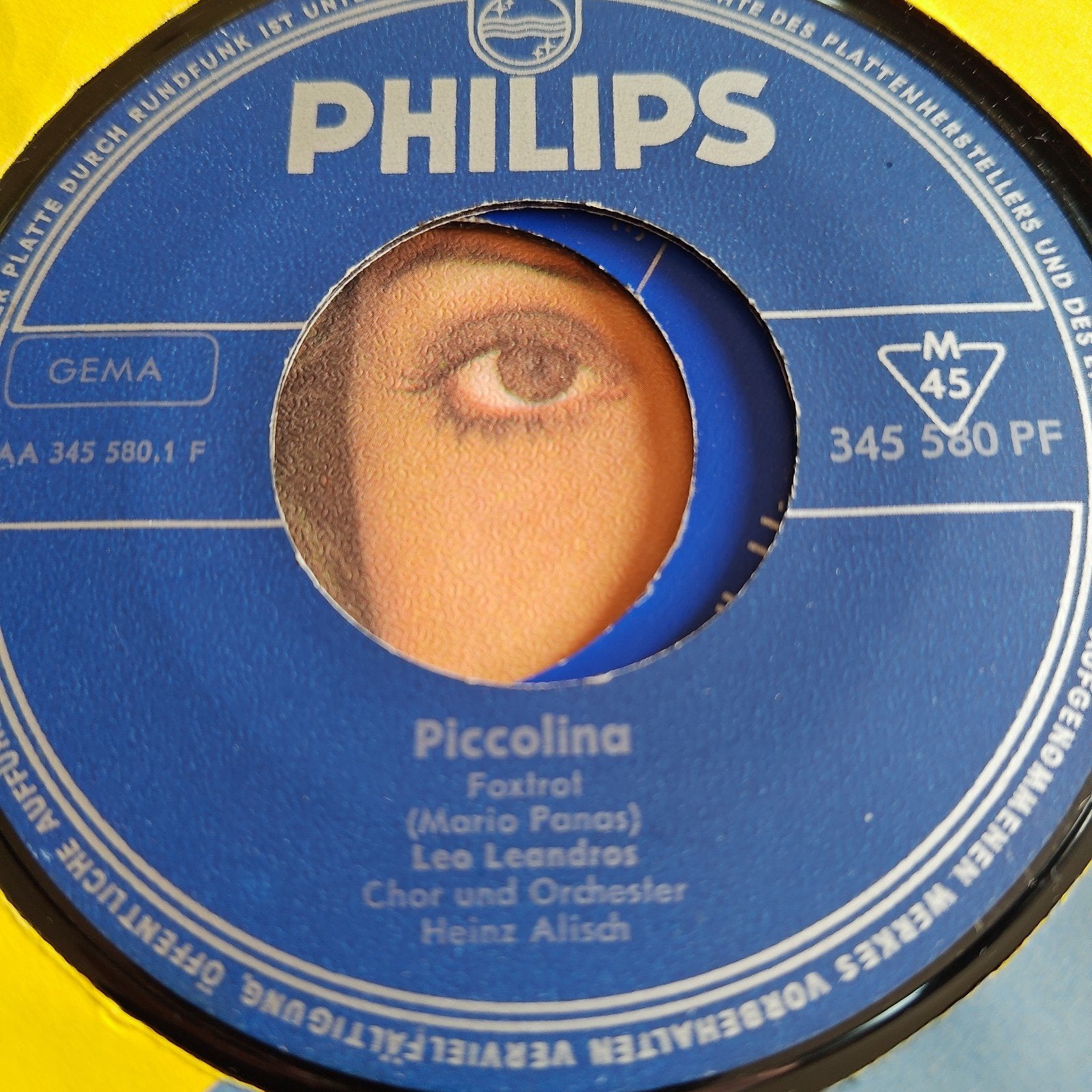 Philips Piccolina Foxtrot - Leo Leandros 45 toeren single, Gebruikt, Overige genres, 7 inch, Ophalen of Verzenden