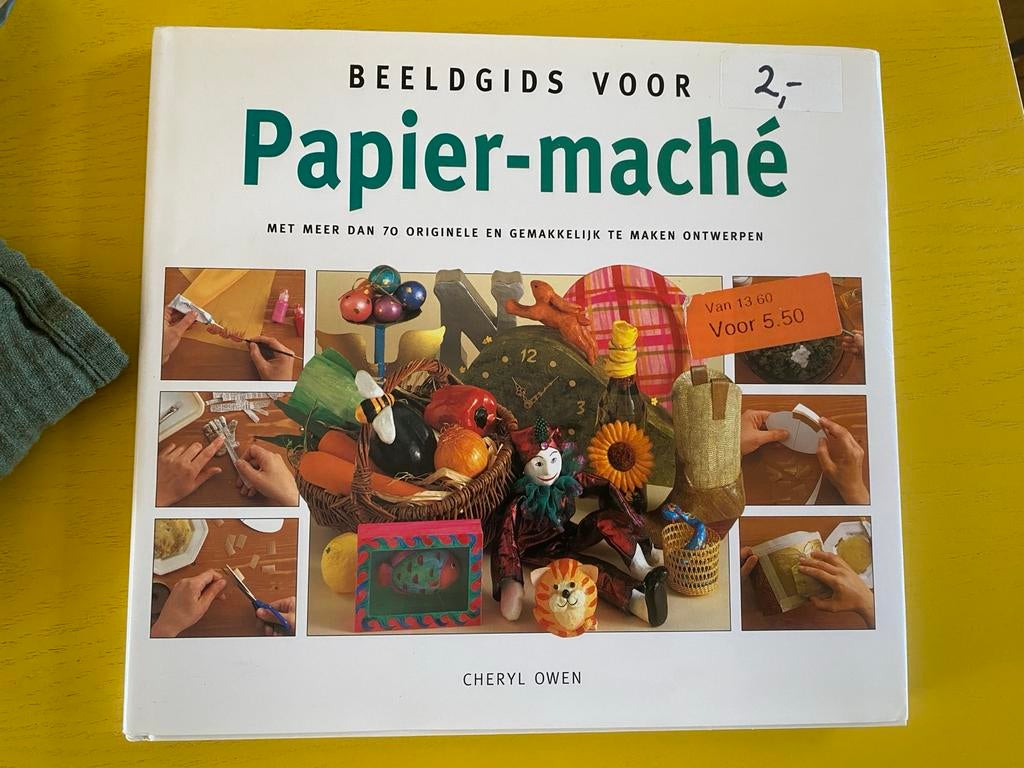 Beeldgids voor Papier-maché: Meer dan 70 Ontwerpen, Ophalen of Verzenden, Gelezen, Scrapbooking en Knutselen, Geschikt voor kinderen