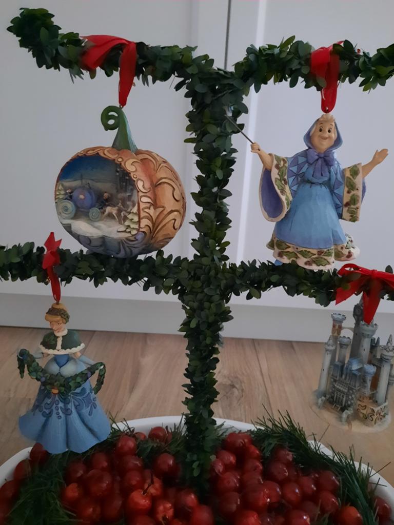 Disney traditions Assepoester/Cinderella ornamenten, Ophalen of Verzenden, Assepoester of Belle, Zo goed als nieuw, Beeldje of Figuurtje