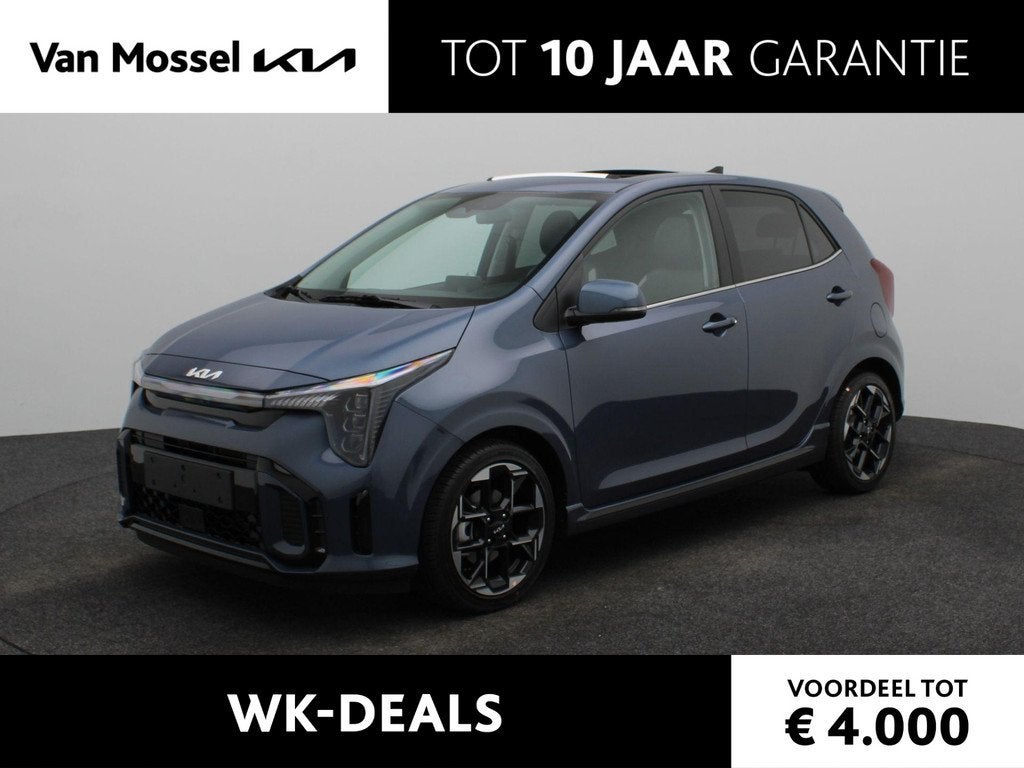 Kia Picanto 1.0 DPI GT-Line Leder | Schuif/Kanteldak | Stoel, Auto's, Kia, Voorwielaandrijving, 63 pk, Euro 6, Origineel Nederlands