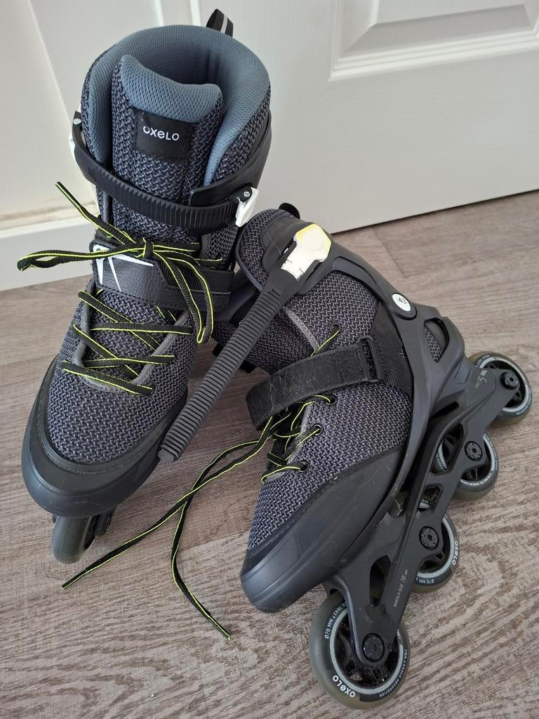 Zgan Oxelo Fitness skates voor volwassenen zwart/grijs mt 43, Ophalen, Zo goed als nieuw