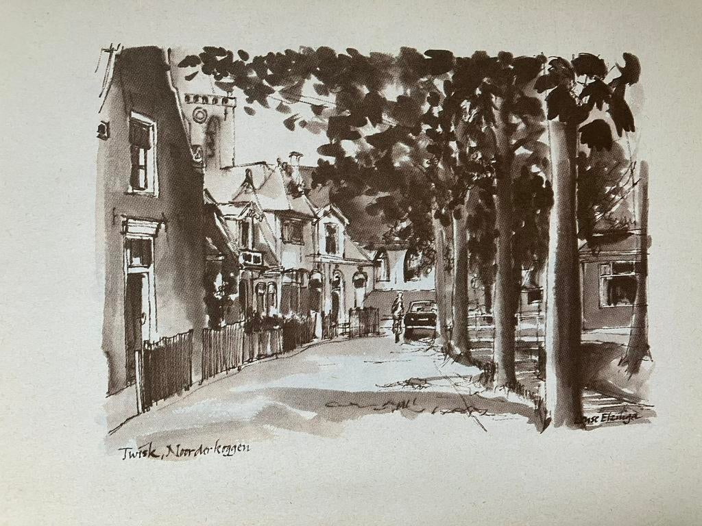 Lense Elsinga offset print Noord-Hollands dorp Twisk, Ophalen of Verzenden