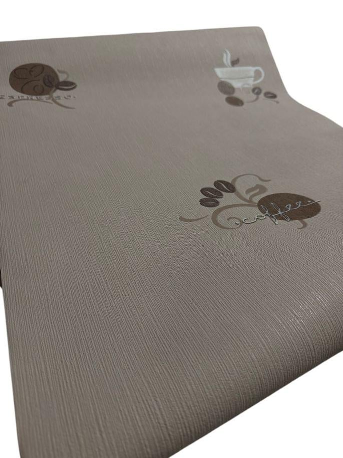 Rasch Keuken Behang Koffie Beige 763904, Ophalen of Verzenden, Minder dan 10 m², Beige