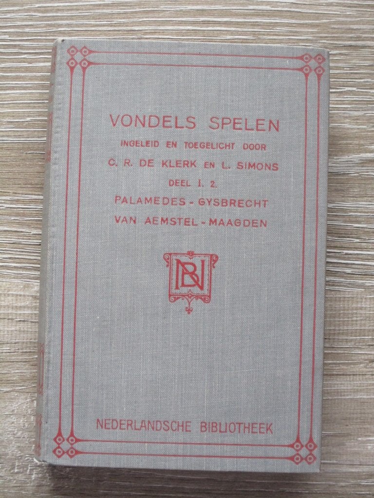 Vondels spelen deel 1,2 Palamedes / Gijsbrecht van Aemstel, Ophalen of Verzenden, Gelezen