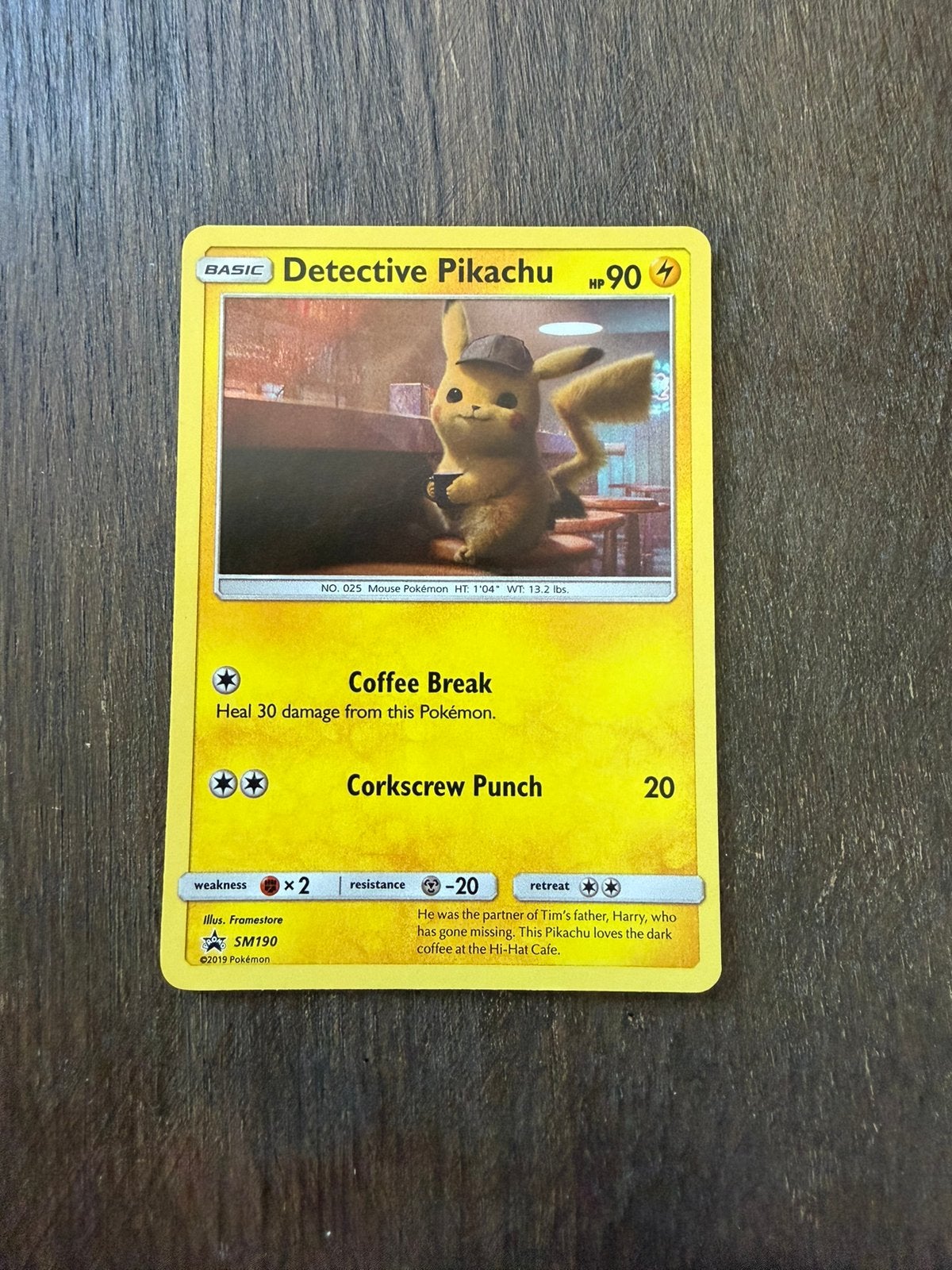 Promo pikachu detective (holo), Ophalen of Verzenden, Zo goed als nieuw